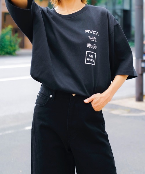 セール】RVCA メンズ ALL LOGO Tシャツ 【2024年夏モデル