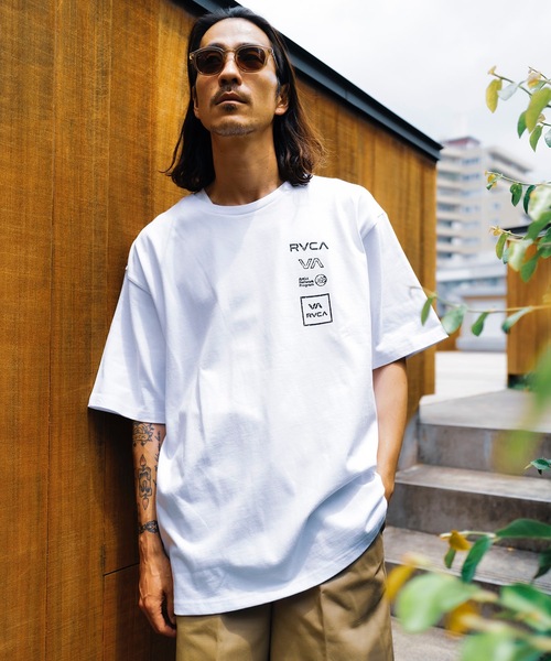 セール】RVCA メンズ ALL LOGO Tシャツ 【2024年夏モデル