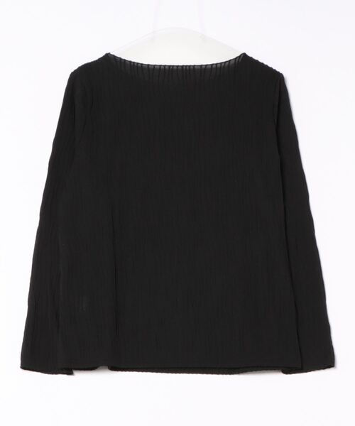 and it_(アンドイット)の「リップルストライプボートネックカットソー(Tシャツ/カットソー・レディース・ブラック/ダークブルー/グレイッシュベージュ・M/L)」の22枚目の写真