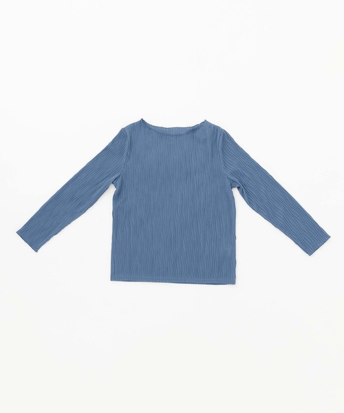 and it_(アンドイット)の「リップルストライプボートネックカットソー(Tシャツ/カットソー・レディース・ブラック/ダークブルー/グレイッシュベージュ・M/L)」の17枚目の写真