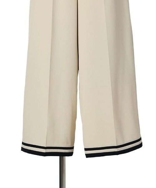 an another angelus（アンアナザーアンジェラス）の「バイカラーライン使いワイドパンツ/ananotherangelus（その他パンツ・レディース・ネイビー/アイボリー・2/1）」の9枚目の写真