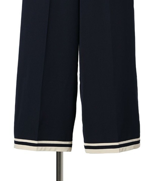 an another angelus（アンアナザーアンジェラス）の「バイカラーライン使いワイドパンツ/ananotherangelus（その他パンツ・レディース・ネイビー/アイボリー・2/1）」の10枚目の写真