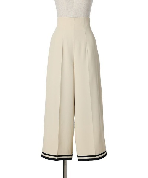 an another angelus（アンアナザーアンジェラス）の「バイカラーライン使いワイドパンツ/ananotherangelus（その他パンツ・レディース・ネイビー/アイボリー・2/1）」の11枚目の写真