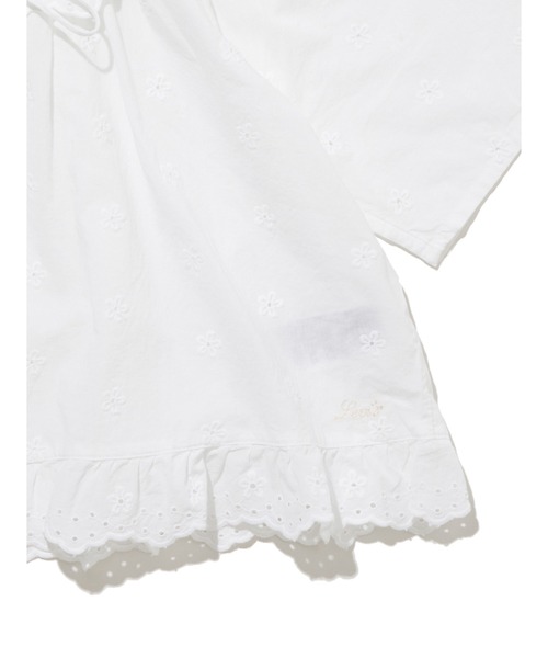 Levi's（リーバイス）の「Levi's/リーバイス  LYKA 半袖ブラウス ホワイト BRIGHT WHITE（シャツ/ブラウス・レディース・ホワイト・M/S/XS）」の7枚目の写真