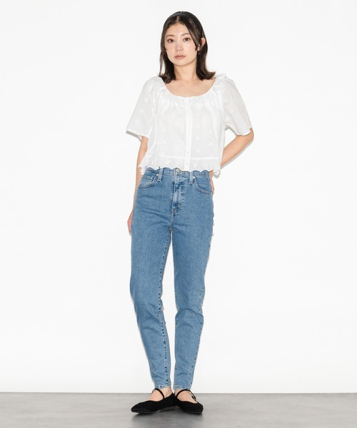Levi's（リーバイス）の「Levi's/リーバイス  LYKA 半袖ブラウス ホワイト BRIGHT WHITE（シャツ/ブラウス・レディース・ホワイト・M/S/XS）」の9枚目の写真