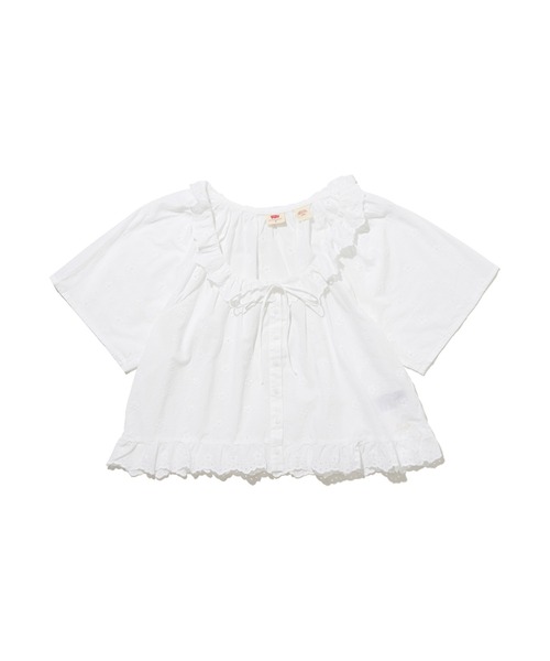 Levi's（リーバイス）の「Levi's/リーバイス  LYKA 半袖ブラウス ホワイト BRIGHT WHITE（シャツ/ブラウス・レディース・ホワイト・M/S/XS）」の13枚目の写真