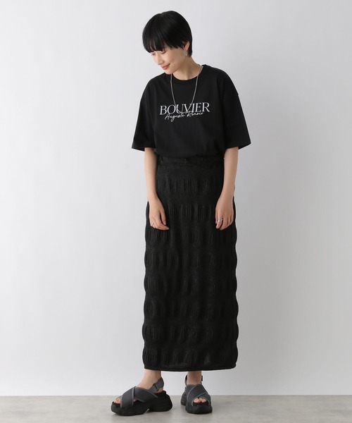 LEPSIM（レプシィム）の「箔プリントLOGO-T　121987（Tシャツ/カットソー・レディース・オフホワイト/ブラック・FREE）」の18枚目の写真