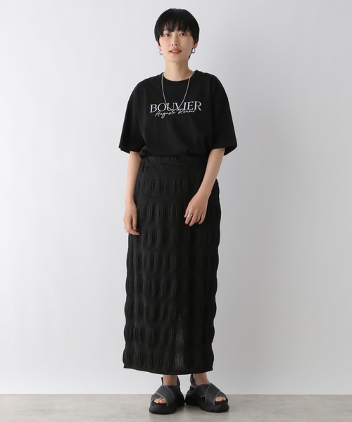 LEPSIM（レプシィム）の「箔プリントLOGO-T　121987（Tシャツ/カットソー・レディース・オフホワイト/ブラック・FREE）」の19枚目の写真