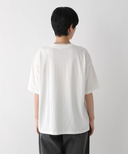 LEPSIM（レプシィム）の「箔プリントLOGO-T　121987（Tシャツ/カットソー・レディース・オフホワイト/ブラック・FREE）」の22枚目の写真