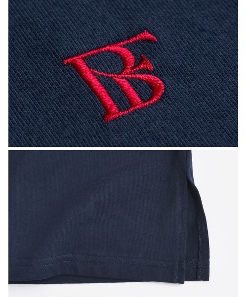 Re:EDIT（リエディ）の「ワンポイント刺繍オーバーサイズTシャツ（Tシャツ/カットソー・レディース・オレンジ/ネイビー/ホワイト・MEDIUM/LARGE）」の8枚目の写真