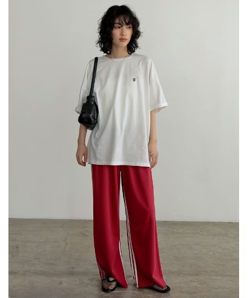 JEANASIS ジーナシス ワンサイドスリットロングTシャツ