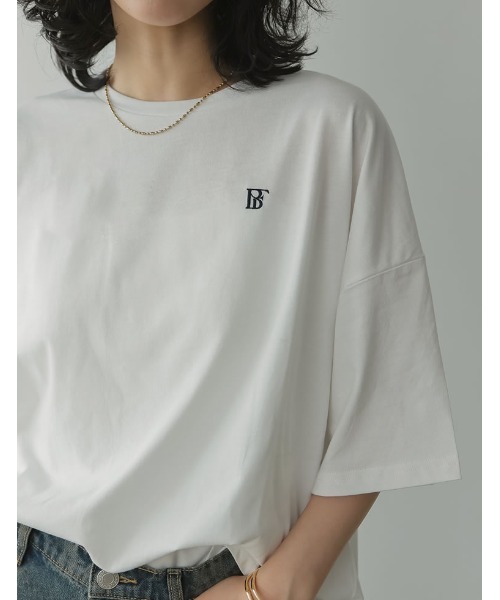 【美品】WE11DONE　ロゴ 刺繍 オーバーサイズ 半袖 T-シャツ【М】 We11done オーバーサイズ Tシャツ | ブラック | FARFETCH JP