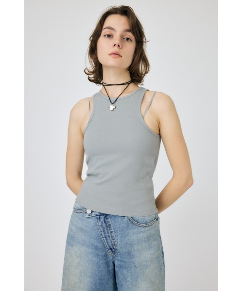 Amazon | [GlamollaMisse] タンクトップ レディース フロント