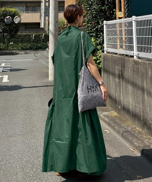 CORNERS(コーナーズ)の「【CORNERS by KR】サイドギャザーシャツワンピース(シャツワンピース・レディース・サックスブルー/ブラック×ホワイト/ベージュ系その他/ネイビー/ブラック/グリーン・L/M)」の20枚目の写真