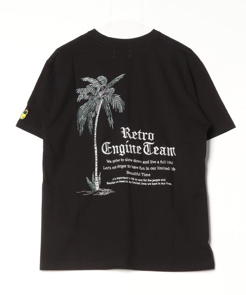 AMIRI★パームツリープリント クルーネック Tシャツ パームツリープリント 半袖クルーネックTシャツ | Armani Exchange