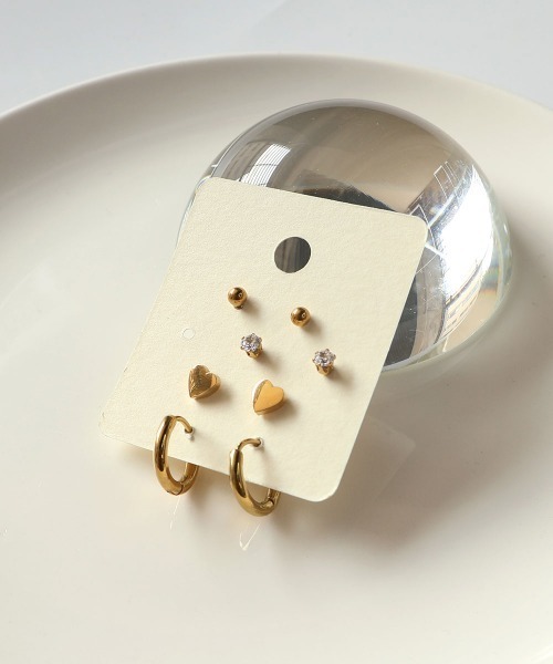 CEMONEMO(セモネモ)の「【金属アレルギー対応】 マルチ ピアス 4セット / ステンレス(ピアス(両耳用)・レディース・その他1/その他2/その他3/その他5/その他4/その他6・FREE)」の12枚目の写真