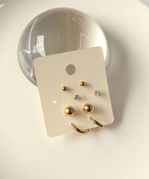 CEMONEMO(セモネモ)の「【金属アレルギー対応】 マルチ ピアス 4セット / ステンレス(ピアス(両耳用)・レディース・その他1/その他2/その他3/その他5/その他4/その他6・FREE)」の9枚目の写真