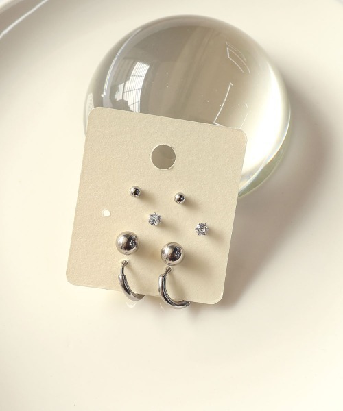 CEMONEMO(セモネモ)の「【金属アレルギー対応】 マルチ ピアス 4セット / ステンレス(ピアス(両耳用)・レディース・その他1/その他2/その他3/その他5/その他4/その他6・FREE)」の10枚目の写真