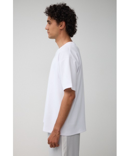 AZUL by moussy(アズールバイマウジー)の「バイアススツイルクルーネックTシャツ(Tシャツ/カットソー・メンズ・ホワイト/ブラック・LARGE/MEDIUM)」の6枚目の写真