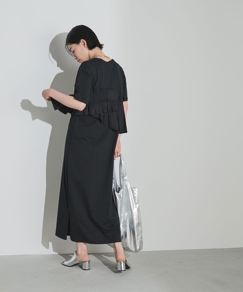 Shelly island（シェリーアイランド）の「デコフリルカットワンピース（ワンピース・レディース・ブラック・M）」の5枚目の写真