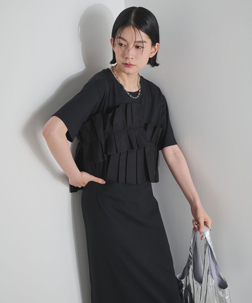 Shelly island（シェリーアイランド）の「デコフリルカットワンピース（ワンピース・レディース・ブラック・M）」の4枚目の写真