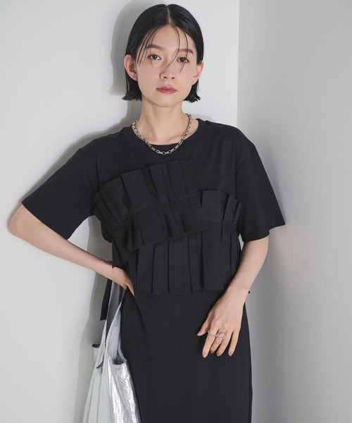Shelly island（シェリーアイランド）の「デコフリルカットワンピース（ワンピース・レディース・ブラック・M）」の3枚目の写真