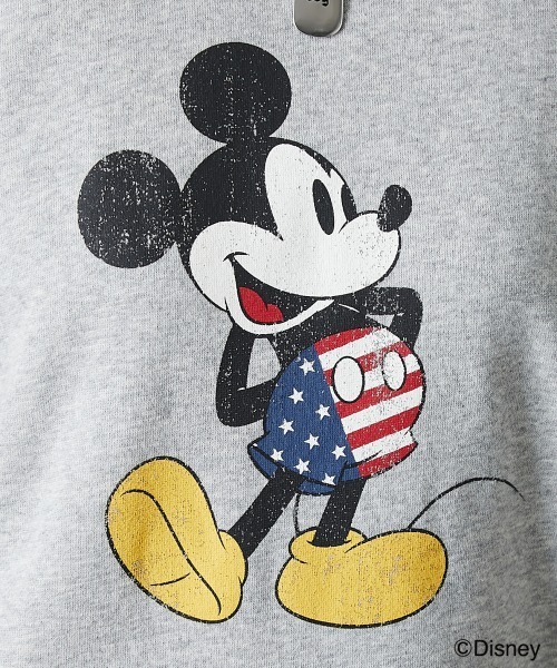 Disney（ディズニー）の「ディズニー ミッキー/綿100％裏起毛ヴィンテージ風トレーナー ＜大きいサイズ有＞GEVS.（スウェット・レディース・モカ/ブラック/杢グレー/アイボリー・M/L/LL/3L/4L/5L/6L）」の10枚目の写真