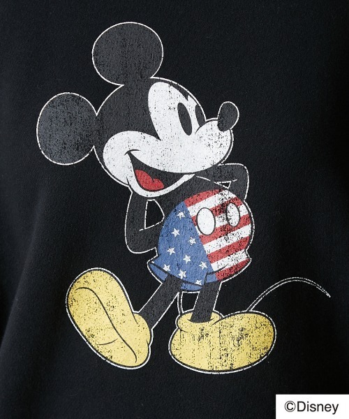 Disney（ディズニー）の「ディズニー ミッキー/綿100％裏起毛ヴィンテージ風トレーナー ＜大きいサイズ有＞GEVS.（スウェット・レディース・モカ/ブラック/杢グレー/アイボリー・M/L/LL/3L/4L/5L/6L）」の16枚目の写真