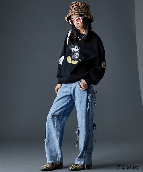 【希少】ヴィンテージ　ミッキー　ディズニー　スウェット　100 110 Disney トレーナー スウェット ディズニー ミッキー/綿100％裏起毛