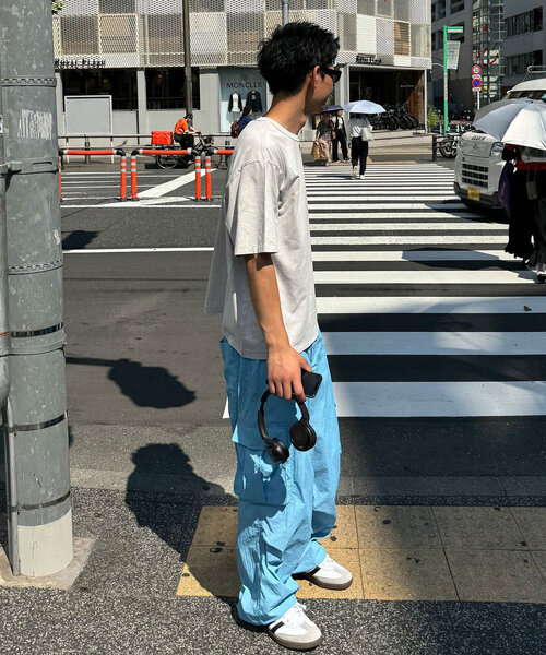 CIAOPANIC(チャオパニック)の「【ユニセックス】ピグメント加工ワンポイント刺繍Tシャツ(Tシャツ/カットソー・レディース・ブルー/グレー/チャコールグレー・FREE)」の20枚目の写真