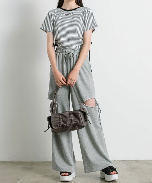 OLIVE des OLIVE（オリーブデオリーブ）の「ドロストフラップショルダーバッグ　1041120170（ショルダーバッグ・レディース・スミクロ/ピンク/アイボリー・FREE）」の14枚目の写真