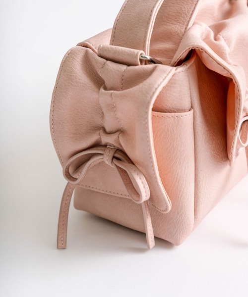 OLIVE des OLIVE（オリーブデオリーブ）の「ドロストフラップショルダーバッグ　1041120170（ショルダーバッグ・レディース・スミクロ/ピンク/アイボリー・FREE）」の22枚目の写真