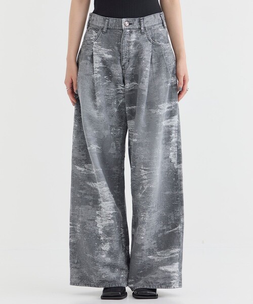 TAAKK（ターク）の「【TAAKK/ターク】DENIM WIDE PANTS（デニムパンツ・レディース・ダークインディゴブルー/ブラック・1/2）」の5枚目の写真