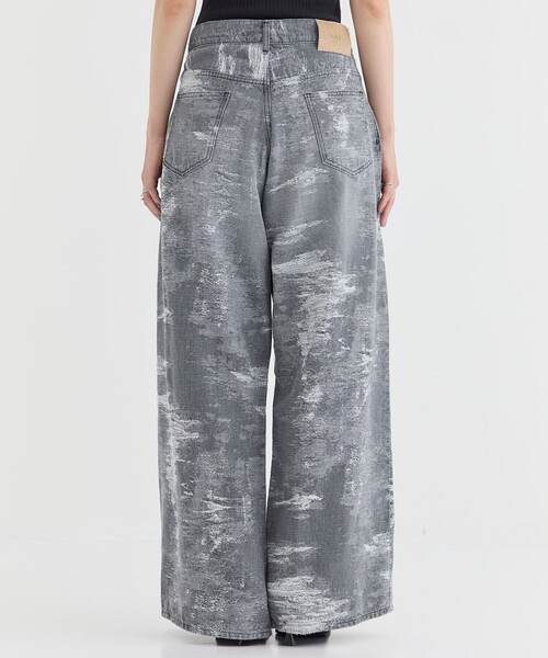 TAAKK（ターク）の「【TAAKK/ターク】DENIM WIDE PANTS（デニムパンツ・レディース・ダークインディゴブルー/ブラック・1/2）」の7枚目の写真