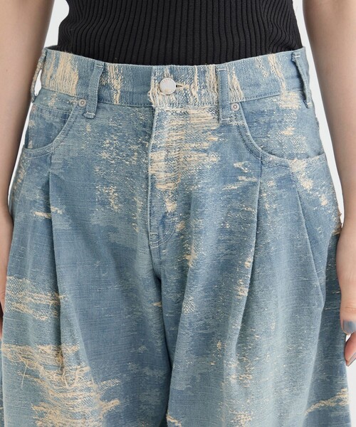 TAAKK DENIM WIDE PANTS/ワイドデニムパンツ TAAKK/ターク】DENIM WIDE PANTS/ワイドデニムパンツ（デニム