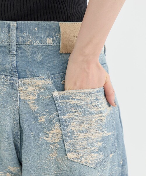 TAAKK（ターク）の「【TAAKK/ターク】DENIM WIDE PANTS（デニムパンツ・レディース・ダークインディゴブルー/ブラック・1/2）」の21枚目の写真