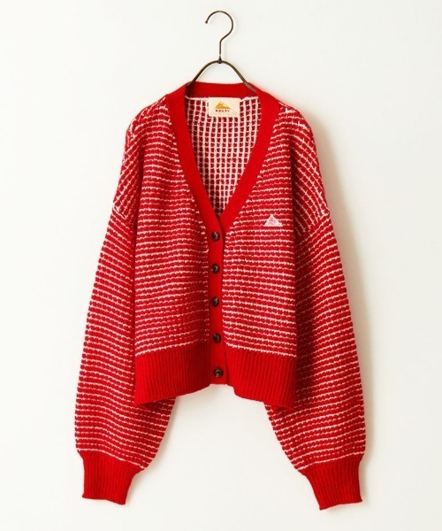 KELTY（ケルティ）の「[KELTY/ケルティ] 別注 ジャガードニットカーディガン（カーディガン/ボレロ・レディース・グレー/ベージュ/レッド/ホワイト・F）」の10枚目の写真