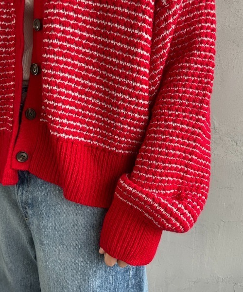 KELTY（ケルティ）の「[KELTY/ケルティ] 別注 ジャガードニットカーディガン（カーディガン/ボレロ・レディース・グレー/ベージュ/レッド/ホワイト・F）」の20枚目の写真