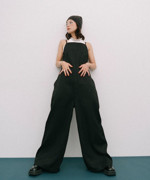 HANNE（アン）の「キャミワイドオールインワン（つなぎ