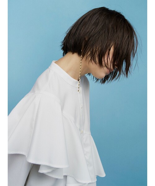 Ray BEAMS（レイビームス）の「RBS / アシメ ラッフル シャツ（シャツ 