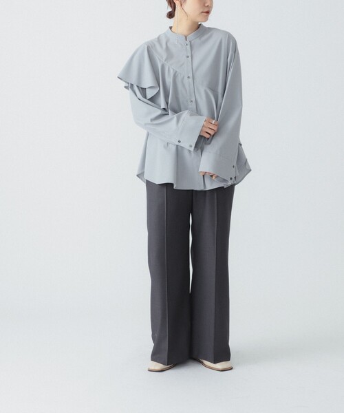 Ray BEAMS（レイビームス）の「RBS / アシメ ラッフル シャツ（シャツ 