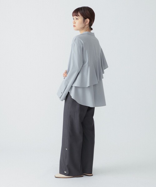Ray BEAMS（レイビームス）の「RBS / アシメ ラッフル シャツ（シャツ 