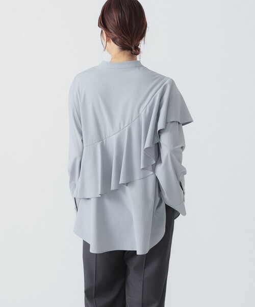 Ray BEAMS（レイビームス）の「RBS / アシメ ラッフル シャツ（シャツ 