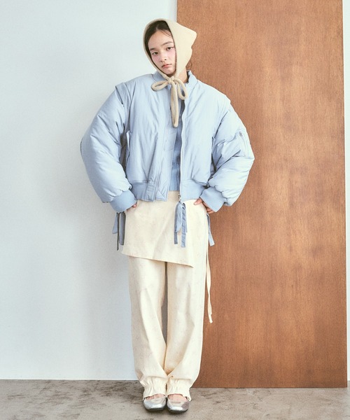 poiregnee（ポワニェ）の「ニットヘッドスカーフ（その他ヘアアクセサリー・レディース・ベージュ/アイボリー・FREE）」の11枚目の写真