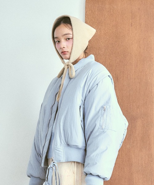 poiregnee（ポワニェ）の「ニットヘッドスカーフ（その他ヘアアクセサリー・レディース・ベージュ/アイボリー・FREE）」の8枚目の写真