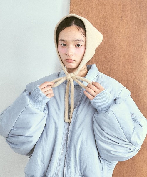 poiregnee（ポワニェ）の「ニットヘッドスカーフ（その他ヘアアクセサリー・レディース・ベージュ/アイボリー・FREE）」の7枚目の写真