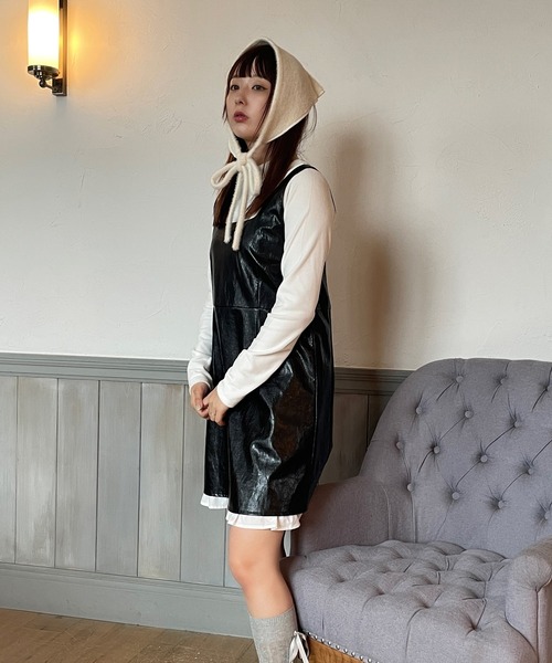 poiregnee（ポワニェ）の「ニットヘッドスカーフ（その他ヘアアクセサリー・レディース・ベージュ/アイボリー・FREE）」の16枚目の写真