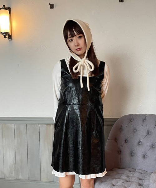 poiregnee（ポワニェ）の「ニットヘッドスカーフ（その他ヘアアクセサリー・レディース・ベージュ/アイボリー・FREE）」の15枚目の写真