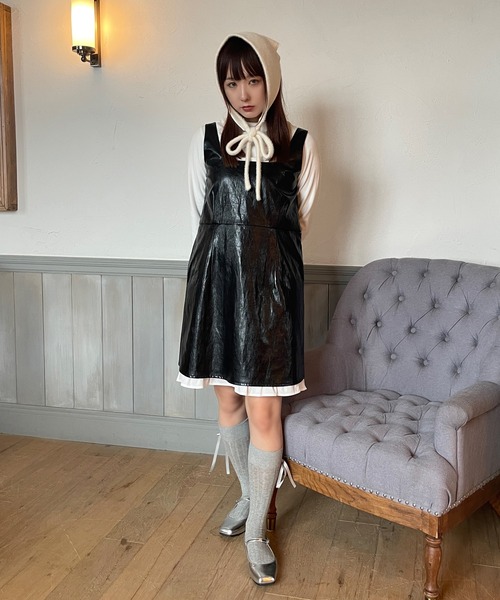 poiregnee（ポワニェ）の「ニットヘッドスカーフ（その他ヘアアクセサリー・レディース・ベージュ/アイボリー・FREE）」の17枚目の写真