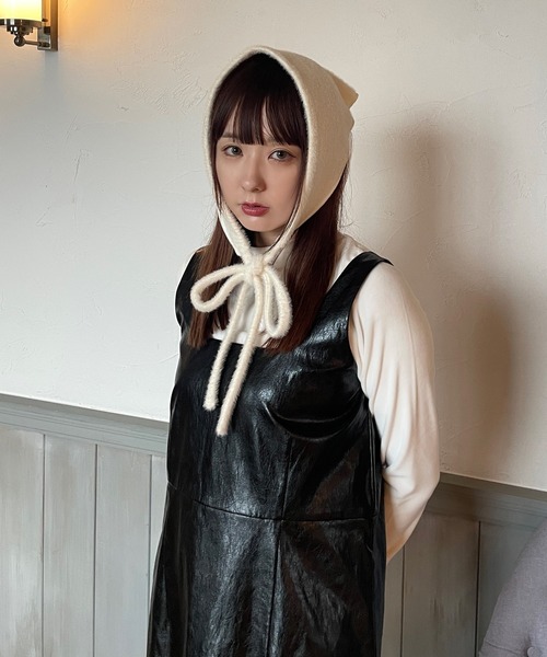 poiregnee（ポワニェ）の「ニットヘッドスカーフ（その他ヘアアクセサリー・レディース・ベージュ/アイボリー・FREE）」の13枚目の写真